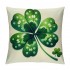 Ulloord St. Patrick's Day pillow Covers, Green Striped Wished Farmhouse Throw pillowcases for Home Sofa Couch Cushion Decoration