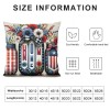 Ulloord Decorations pillow Covers Star and Strip Throw pillows Patriotic pillows Independence Day Decor Cushion Case