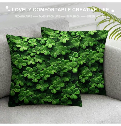 Ulloord St Patricks Day pillow Covers St Patricks Day Decorations for Home Lucky St Patricks Day Decorative Throw pillows Farmhouse St Patricks Day Decor