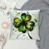 Ulloord St. Patrick's Day pillow Covers, Truck Green Farmhouse Decorative pillowcases for Home Sofa Couch Cushion Decoration