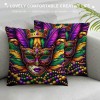 Ulloord Mardi Gras pillow Covers for Home Decorations Decor Happy Mardi Gras Throw pillows Decorative Cushion Cases Mardi Gras Decorations