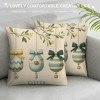 Ulloord pillow Covers, Rabbits Bunny Love All Striped Farmhouse Decorative Throw pillowcases for Home Sofa Couch Decoration