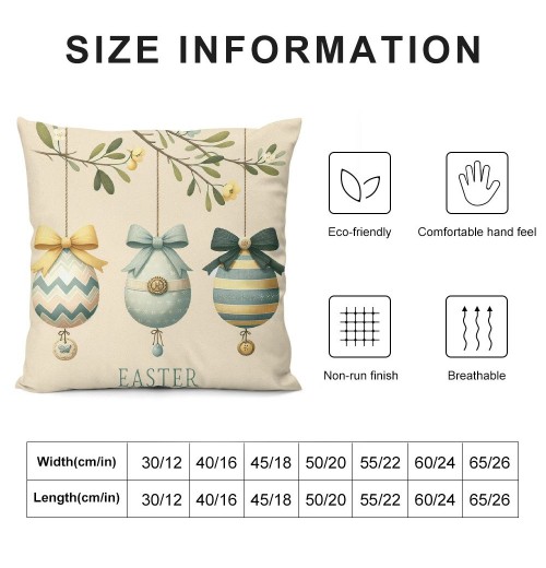 Ulloord pillow Covers, Rabbits Bunny Love All Striped Farmhouse Decorative Throw pillowcases for Home Sofa Couch Decoration