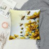 Ulloord pillow Covers Yellow Floral Spring pillows Decorative Throw pillows Cushion Case Floral Decorations Farmhouse Decor for Couch Sofa