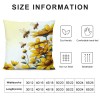 Ulloord pillow Covers Yellow Floral Spring pillows Decorative Throw pillows Cushion Case Floral Decorations Farmhouse Decor for Couch Sofa