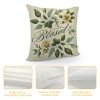 Ulloord Farmhouse pillow Cover Floral Decorative Spring Summer Decorations Cushion Case for Sofa Couch