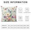 Ulloord pillow Covers Pink Flowers It is So Good to Be Home Spring pillows Decorative Throw pillows Floral Cushion Case Summer Decorations Farmhouse Decor for Sofa