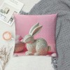 Ulloord pillow Covers, Rabbits Bunny Farmhouse Decorative Throw pillowcases for Home Sofa Couch Decoration