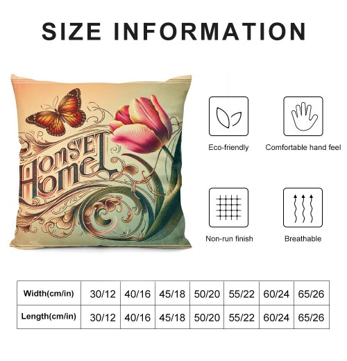 Ulloord Spring pillow Covers, Floral Bloom with Grace Farmhouse Decorative Throw pillowcases for Home Sofa Couch Decoration