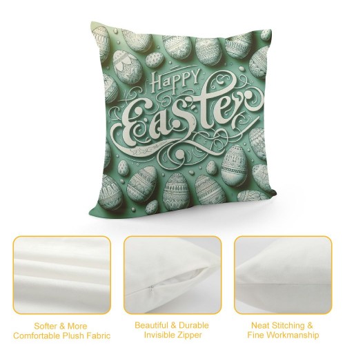 Ulloord Throw pillow Covers Set of Hello Peeps Cross Spring Home Decor for Couch