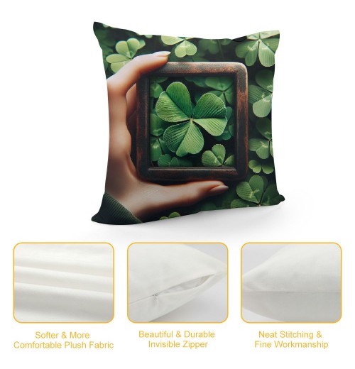 Ulloord St Patricks Day pillow Covers St Patricks Day Decorations for Home Lucky St Patricks Day Decorative Throw pillows Farmhouse St Patricks Day Decor