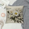 Ulloord pillow Covers Daisy Flower Market Bicycle Floral Spring pillows Decorative Throw pillows Cushion Case Farmhouse Decor for Couch Sofa