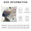 Ulloord  Throw pillow Covers Flower Butterfly Girl Square Decorative pillowcase Throw pillow Cushion Cover