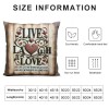 Ulloord pillow Covers Vintage Throw pillowcase Heart Pattern Cushion Covers Square Decorative Outdoor Indoor Home