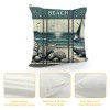 Ulloord Throw pillows Covers Vintage Beach Throw pillowcase Sea Animal Cushion Covers Square Country Decorative Home Couch