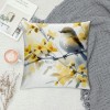 Ulloord Throw pillow Covers Home Decorative Cushion Cover Oil Painting Retro Animal Bird with Yellow Flowers pillow Cases Square Indoor Outdoor Decor Sofa Super Soft