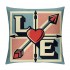 Ulloord &nbsp;Valentine's Day Love Throw pillow Covers Red Heart Decorative pillow Cover Wedding pillow Case Cushion Cover for Sofa Couch Bedroom Decoration