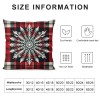 Ulloord Red Christmas pillow Covers Buffalo Plaid pillow Covers Christmas Tree &nbsp;pillow Case for Sofa Couch Xmas Decoration Throw pillow Cover