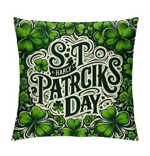 &nbsp;St.&nbsp;Patrick's Day Throw pillow Covers Square Decorative pillow Covers Cushion Cover