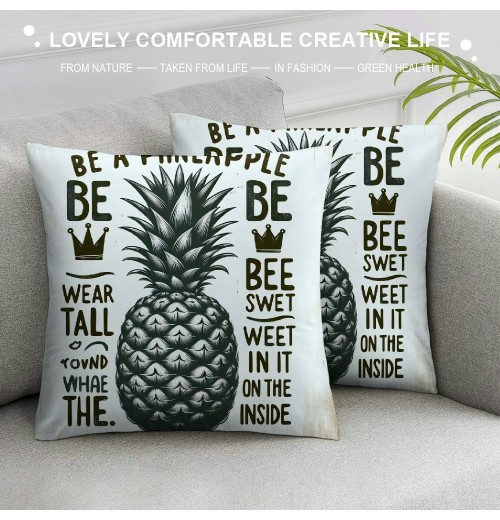 Ulloord Decor Throw pillow Covers Vintage &nbsp; Green Fruits pillow Case Square Cushion Cover for Sofa