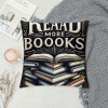 Ulloord Throw pillow Covers Lover Reading s Club Read More s Throw pillow Case Cushion Cover Home Office Indoor Decorative Square