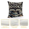 Ulloord Throw pillow Covers Lover Reading s Club Read More s Throw pillow Case Cushion Cover Home Office Indoor Decorative Square