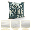 Ulloord &nbsp;Quote pillow Covers Decorative Throw pillow Case Cushion Cover with Words , Farm Fresh Milk