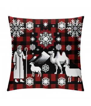 Red Black Buffalo Check Plaid Throw pillow Covers pillow Cover pillow Case Cushion Cover Decorative Home Sofa Couch