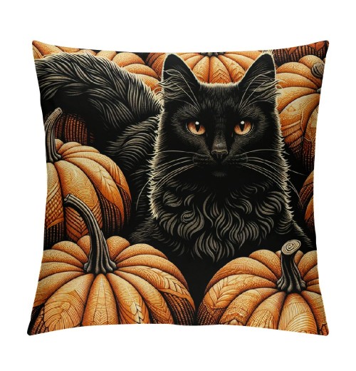 Vintage Fall Pumpkin Throw pillow Covers Halloween Decorative pillow Case Cushion Cover Square pillowcase Home Decor Sofa