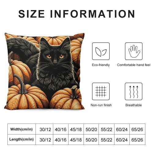 Vintage Fall Pumpkin Throw pillow Covers Halloween Decorative pillow Case Cushion Cover Square pillowcase Home Decor Sofa