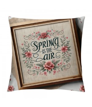  Throw pillow Covers Outdoor Flower Decorative Home pillow Covers Spring Quote Square Cushion Cover Peony Flower Decor pillows Cover