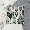 Ulloord Decorative pillow Covers Black&nbsp;Modern Geometric Throw pillow Cover Cushion Case Arrow Wave Pattern pillowcase for Sofa Couch Indoor Outdoor Home Decor&nbsp;,Black Gray