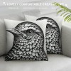  Throw pillow Cover Cute Animal White Farmhouse pillow Cover Square Cushion Cover pillowcase for&nbsp;Women Boys Girls Children Home Sofa Bedroom