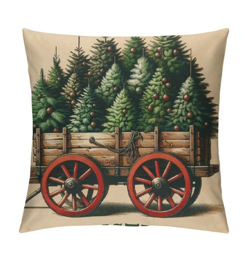 &nbsp;Christmas Decorative pillow Covers&nbsp;Christmas Trees with pillow Case Wood Background Merry Christmas Quote pillowcase Decor 