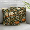 Ulloord Throw pillow Covers Vintage Fall Pumpkin&nbsp;Decor Throw pillow Case &nbsp; Cushion Cover Outdoor pillowcase for Couch