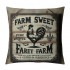  Farmhouse pillow Covers Vintage Wood Background Animal Decor Rustic pillow Case Farm Sweet Farm Lettering Cushion Cover Decor Sofa