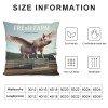 Ulloord Vintage Farmhouse Pig pillow Covers Poultry Pig Throw pillow Case Cushion Cover Fresh Farm Lettering Rustic Farm pillow Cover for Sofa 