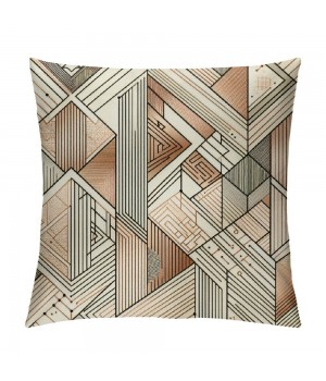 Ulloord &nbsp; Throw pillow Covers pillow Case&nbsp;Geometric Figure Decorative pillow Covers Square Math Theme Cushion Cover Home Decor for Sofa Bed