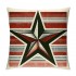 Ulloord  Throw pillow Covers Vintage American Flag Stars and Stripes Decorative pillow Case Blue White and Red pillow Cover Home Decor Square