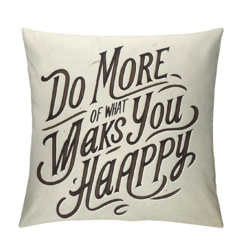 Farmhouse pillow Covers Do More of What Make You Happy Decorative Throw pillow Case Flower pillow Covers for Farmhouse Decor Housewarming Gifts