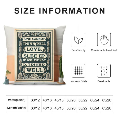 Ulloord  Retro&nbsp;Wood Grain&nbsp;Spoon&nbsp;pillow Covers Farmhouse pillow Case Square Throw Cushion Cover for Home Sofa Car Bedroom 