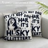 It's Not Dog Hair It's Glitter Decorative Throw pillow Case Cover ,Funny Decorations for Home Bedroom Girl Room Office, Owners Gifts,Dog Lovers Gifts