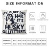 It's Not Dog Hair It's Glitter Decorative Throw pillow Case Cover ,Funny Decorations for Home Bedroom Girl Room Office, Owners Gifts,Dog Lovers Gifts