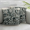  are Like Stars Decorative Throw pillow Case Cover,Inspirational Friendship Decorations For Home Girls Room Dorm Office,Friendship Gifts for 