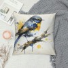 Ulloord Outdoor&nbsp;Birds are Singing&nbsp;On The Tree Accent Farmhouse Decorative Throw pillow Covers Watercolor Lovely Birds pillowcases Super Sof pillow Case for Bed