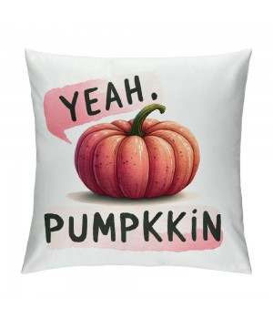 Ulloord  Pumpkin pillows Decorative pillow Case Super Soft Autumn Thanksgiving Decor Deep Pink Pumpkin pillow CoversSquare Welcome Fall Cushion Cover for Home Sofa