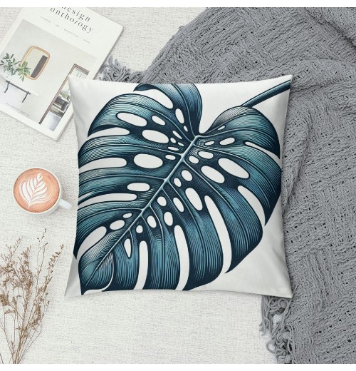 Palm Leaves Decorative Throw pillow Cover Case Palm Leaves Leaf Outdoor Home Plant Cushion Cover