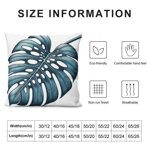 Palm Leaves Decorative Throw pillow Cover Case Palm Leaves Leaf Outdoor Home Plant Cushion Cover