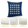 Ulloord  Patriotic July 4th Throw pillow Covers Geometric Stars Square Cushion Cover USA Star pillow Cases Navy Blue Background pillowcases for Couch Sofa Bed Car