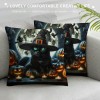  Halloween Throw pillow Case Pumpkin Decorative Home pillow Covers Witch Hat Square pillowcase Decor Men Women Sofa Bed